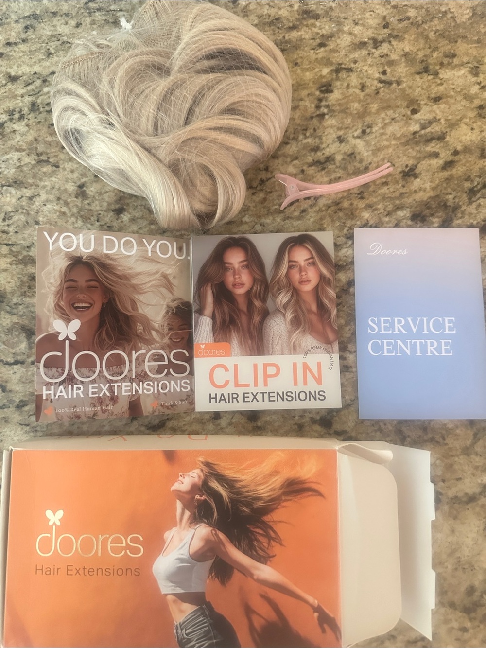 Doores Clip-In Hair Extensions - Light Blonde